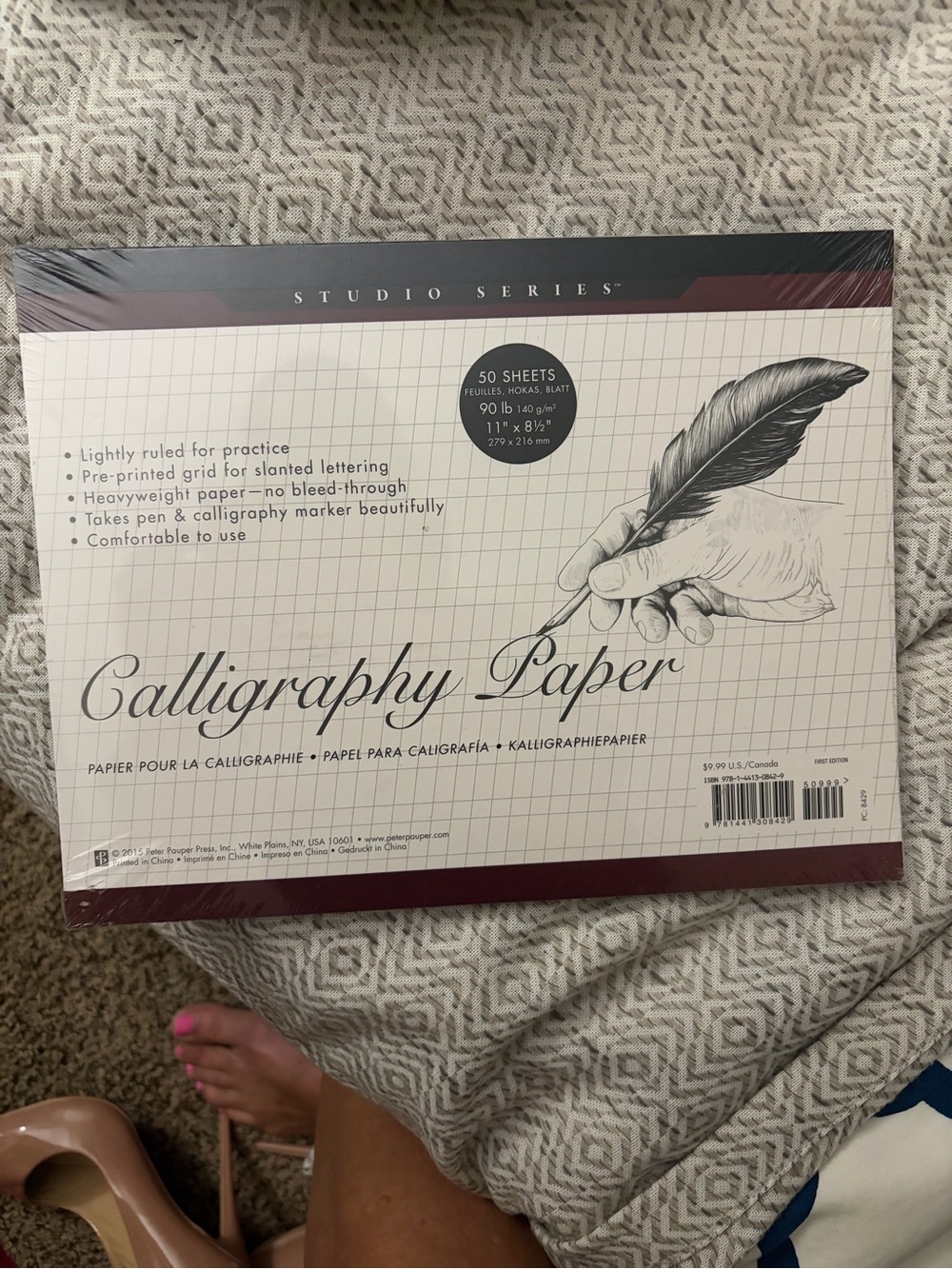 Calligraphy Paper Pad in Cream